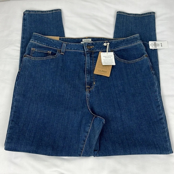 L.L Bean New Women’s 16 Regular True Shape Classic Fit Jean - Picture 3 of 12